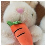 Pihe puha plüss nyuszi répával aranyos hosszú fülekkel