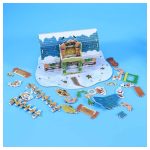 3D karácsonyi Mikulás puzzle makett – kreatív ünnepi dekoráció összerakva