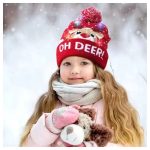 Világító "csúnya" karácsonyi sapka 