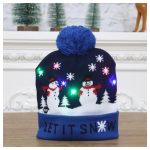 Világító "csúnya" karácsonyi sapka 