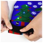 Világító "csúnya" karácsonyi sapka 