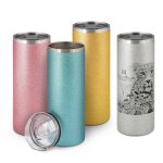 Csillámos hordozható hőtartó termosz pohár