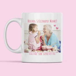   Egyedi fényképes bögre egy oldalas - 1 fotó - 1 kis üzenet