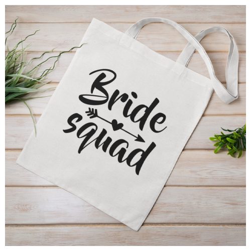 Vászonszatyor - Bride squad felirattal / Lánybúcsúra