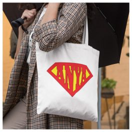   Szuper Anya - Vászonszatyor (Szuperhős Anyukáknak - Anyák napi)