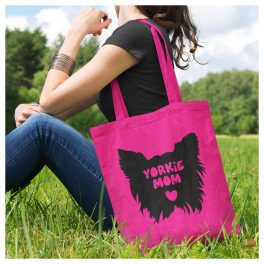   Yorkie Mom - feliratú kutyás vászonszatyor - yorkie gazdiknak 