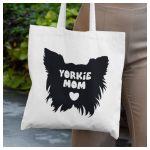 Yorkie Mom - feliratú kutyás vászonszatyor - yorkie gazdiknak 