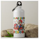 Game Over mintás gamer kulacs Back to School felirattal vagy egyedi névvel – tökéletes iskolakezdésre