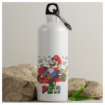 Game Over mintás gamer kulacs Back to School felirattal vagy egyedi névvel – tökéletes iskolakezdésre