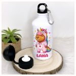 Capybara unikornis jelmezes Capycorn 600 ml-es kulacs névvel