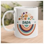 Virágos tojás - Húsvéti bögre saját névvel  