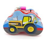 Fém persely dobozka - traktoros