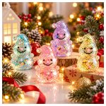 glitteres cuki gyurmázható hóember formájú squishy stresszoldó játék