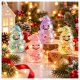 glitteres cuki gyurmázható hóember formájú squishy stresszoldó játék