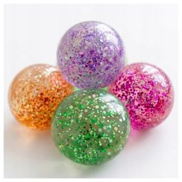 glitteres golyó gyurmázható squishy labda stresszoldó játék