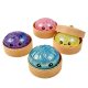 Csillámos, színes golyókkal töltött Squishy Dumpling nyomkodható stresszoldó gőzgombóc játék