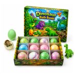 Dinó tojás meglepetés fürdőbomba dinoszaurusz figurával