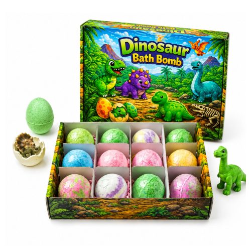 Dinó tojás meglepetés fürdőbomba dinoszaurusz figurával