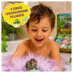 Dinó tojás meglepetés fürdőbomba dinoszaurusz figurával