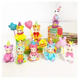 Sonny Angel Happy Birthday Bear mini figura – vakdobozos meglepetés karakterrel 