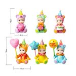 Sonny Angel Happy Birthday Bear mini figura – vakdobozos meglepetés karakterrel 