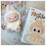 Labubu plüss Have a Seat kulcstartó táskadísz