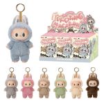 Labubu Exciting Macaron vakdoboz – POP MART plüss kulcstartó, véletlenszerű színű figura