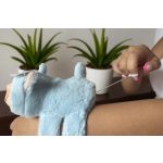 Labubu plüss csuklódísz – interaktív, énekel, világít, csuklóra pattintható figura