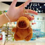 Capybara plüss - kulcstartó, táskadísz