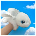 fehér sárkány plüss csuklóra tehető formában