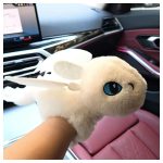 fehér sárkány plüss csuklóra tehető formában