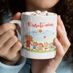 Óvódás csoportos bögre - NÉVVEL, verssel ovis ballagásra