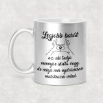 A legjobb barát - egyedi feliratos glitteres bögre