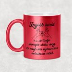 A legjobb barát - egyedi feliratos glitteres bögre