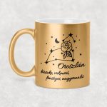 Csillagképes horoszkóp bögre - OROSZLÁN - csillámos bögre 