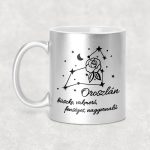 Csillagképes horoszkóp bögre - OROSZLÁN - csillámos bögre 