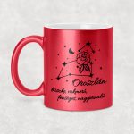 Csillagképes horoszkóp bögre - OROSZLÁN - csillámos bögre 