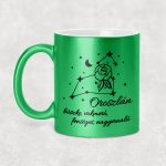 Csillagképes horoszkóp bögre - OROSZLÁN - csillámos bögre 