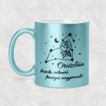 Csillagképes horoszkóp bögre - OROSZLÁN - csillámos bögre 