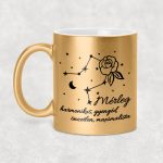 Csillagképes horoszkóp bögre - MÉRLEG - csillámos bögre 