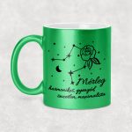 Csillagképes horoszkóp bögre - MÉRLEG - csillámos bögre 