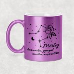 Csillagképes horoszkóp bögre - MÉRLEG - csillámos bögre 