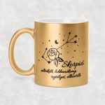 Csillagképes horoszkóp bögre - SKORPIÓ - csillámos bögre 
