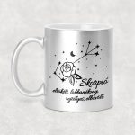 Csillagképes horoszkóp bögre - SKORPIÓ - csillámos bögre 