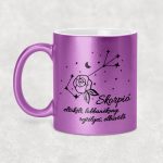 Csillagképes horoszkóp bögre - SKORPIÓ - csillámos bögre 