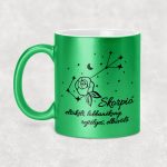 Csillagképes horoszkóp bögre - SKORPIÓ - csillámos bögre 