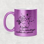 Csillagképes horoszkóp bögre - NYILAS - csillámos bögre 