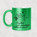 Csillagképes horoszkóp bögre - NYILAS - csillámos bögre 