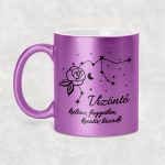 Csillagképes horoszkóp bögre - VÍZÖNTŐ - csillámos bögre 