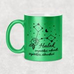 Csillagképes horoszkóp bögre - HALAK - csillámos bögre 